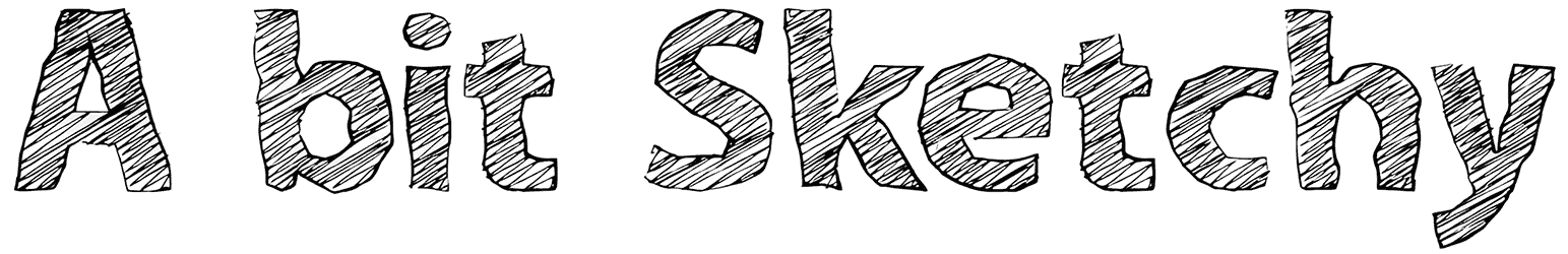 A Bit Sketchy Font