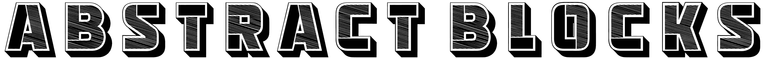 Abstract Blocks Font