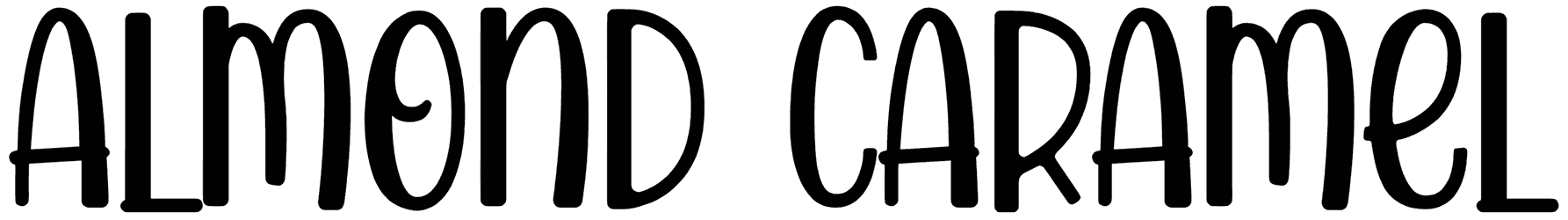 Almond Caramel Font