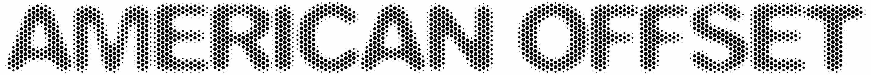 American Offset Font