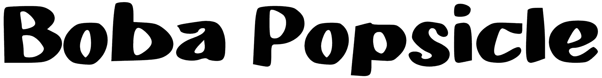 B Boba Popsicle Font