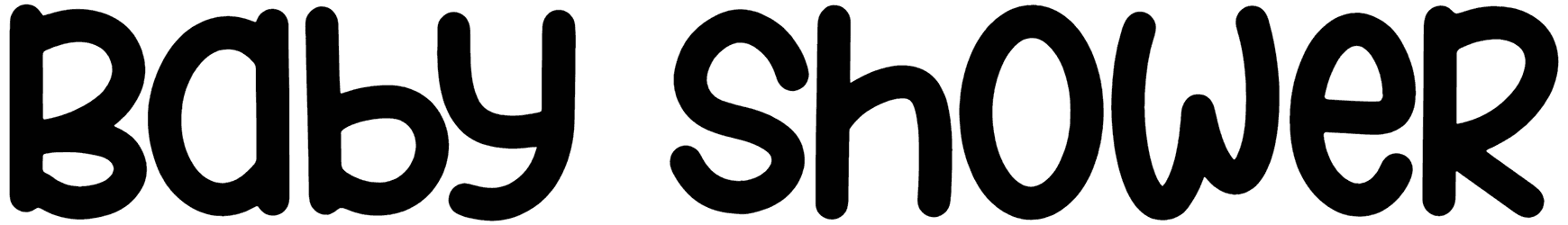 Baby Shower Font