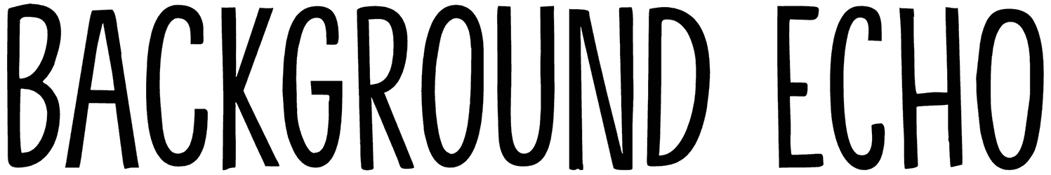 Background Echo Font