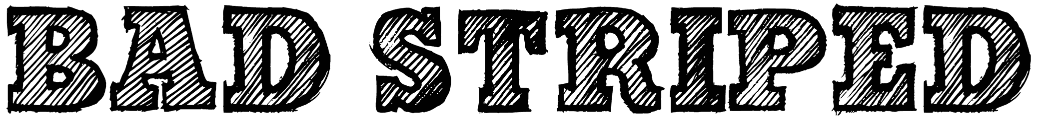 Bad Striped Font