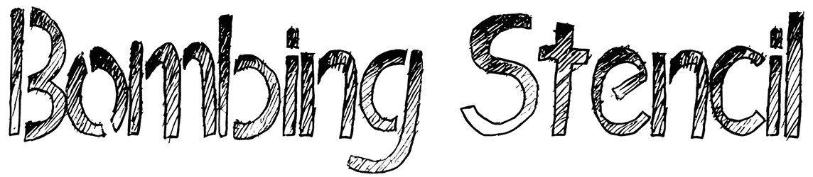 Bombing Stencil Font