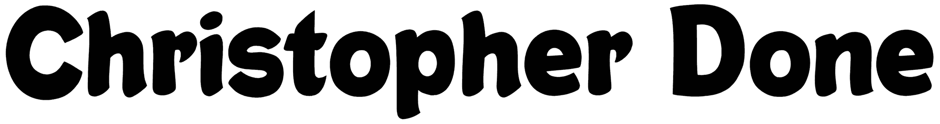 Christopher Done Font