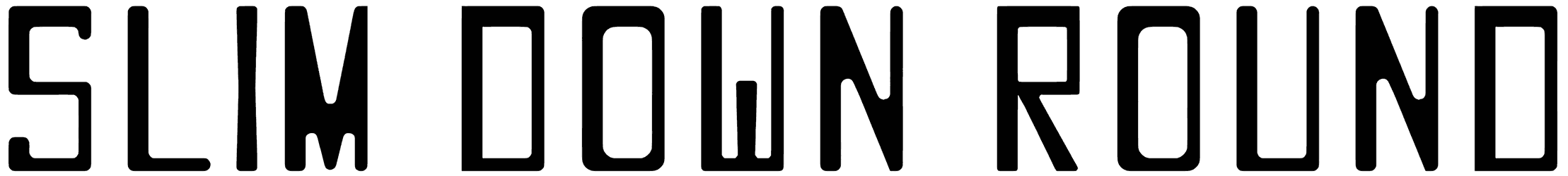 Slim Down Round Font