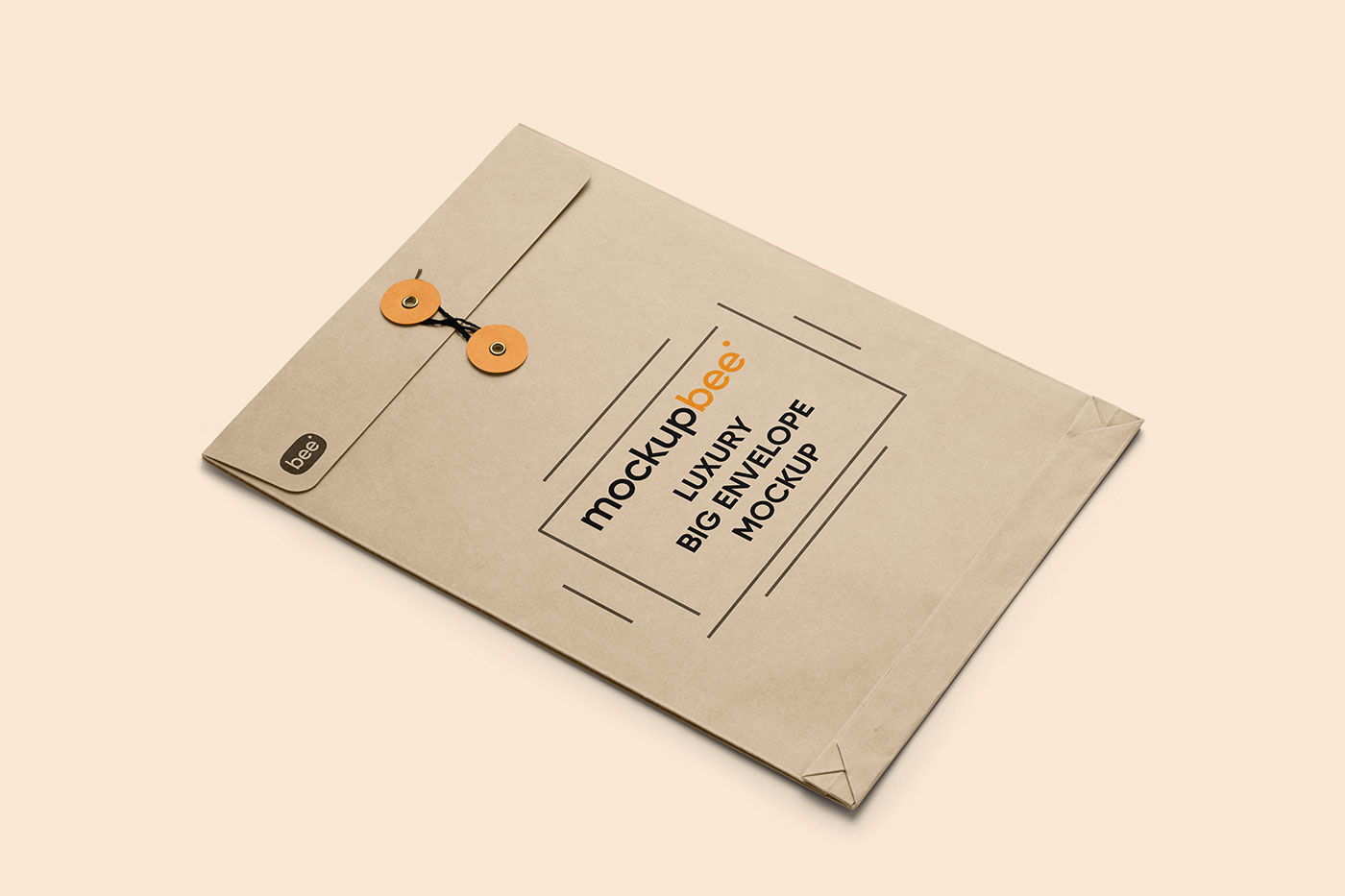 Free Cardboard Envelope Mockup PSD Template