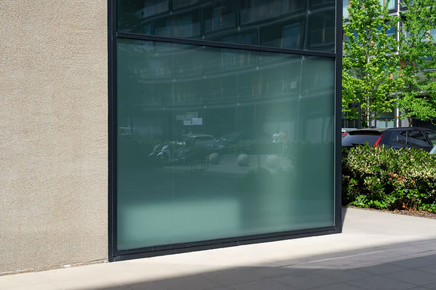 Free Corner Storefront Mockup PSD Template