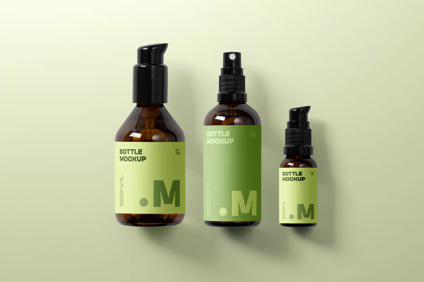 Free Cosmetics Packaging Bottle Mockup PSD Template