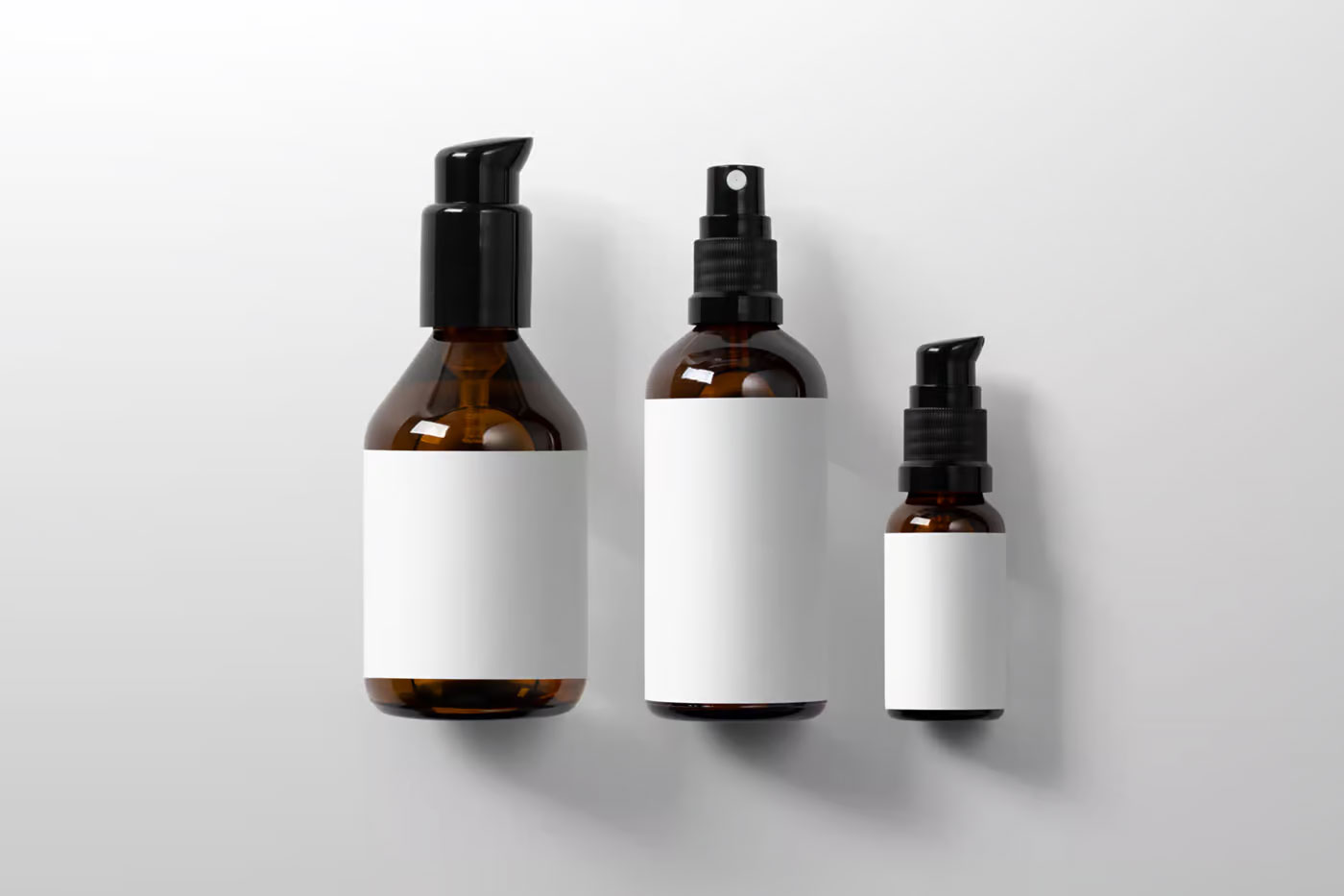 Free Cosmetics Packaging Bottle Mockup PSD Template