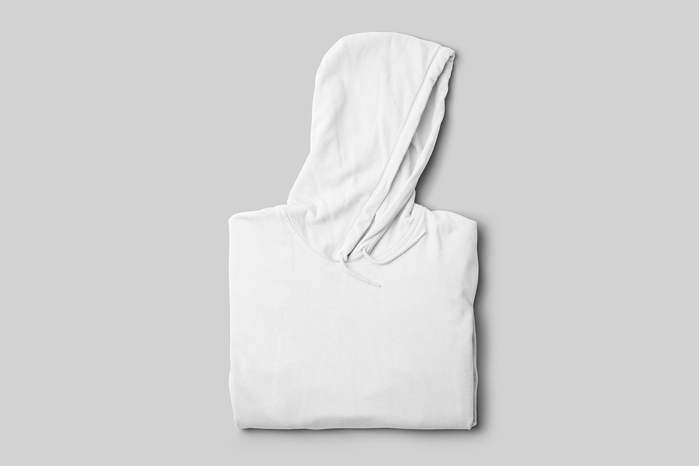 Free Folded Hoodie Mockup PSD Template