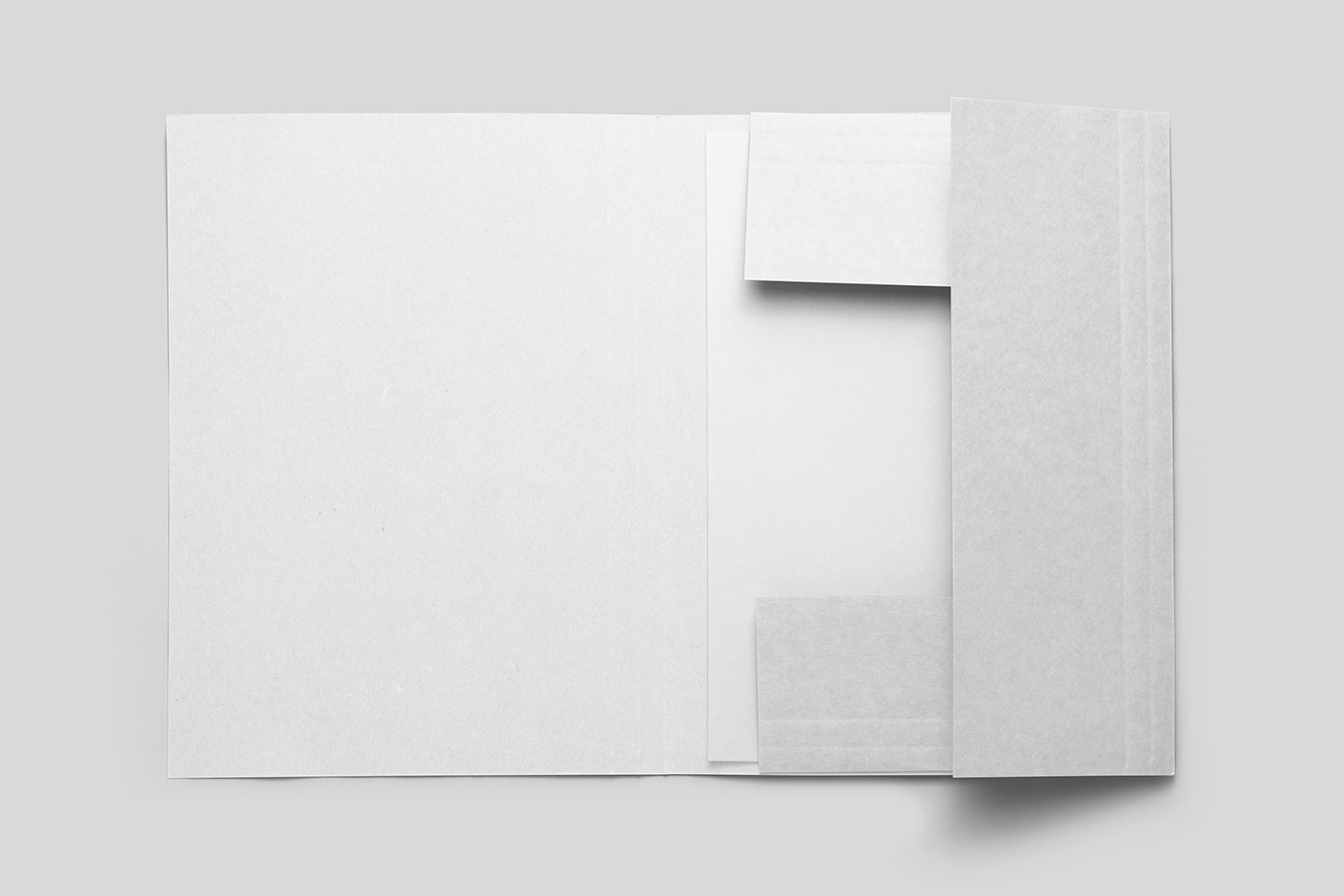 Free Folder with Letterhead Mockup PSD Template