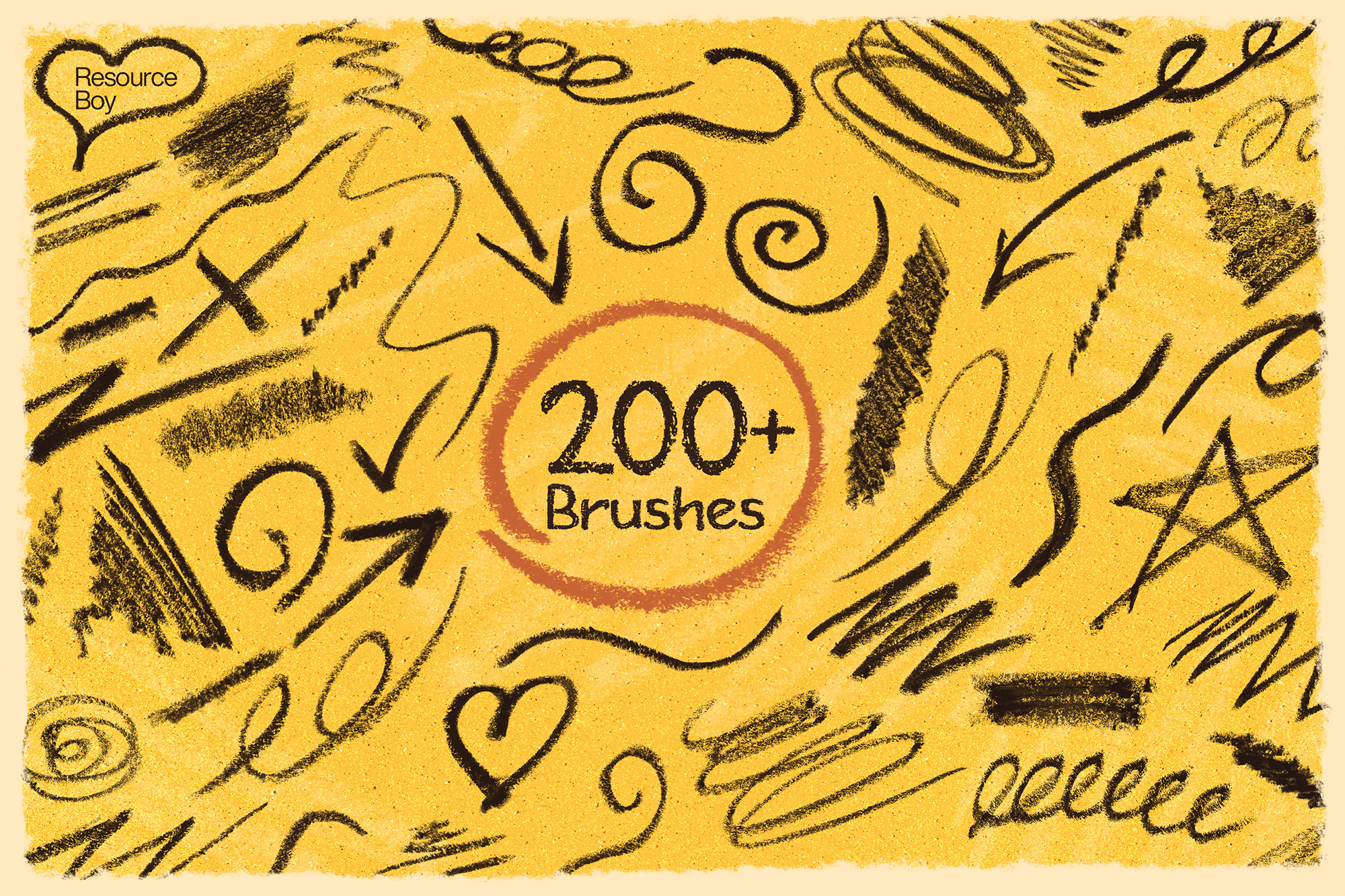 200+ Free Crayon Photoshop Brushes