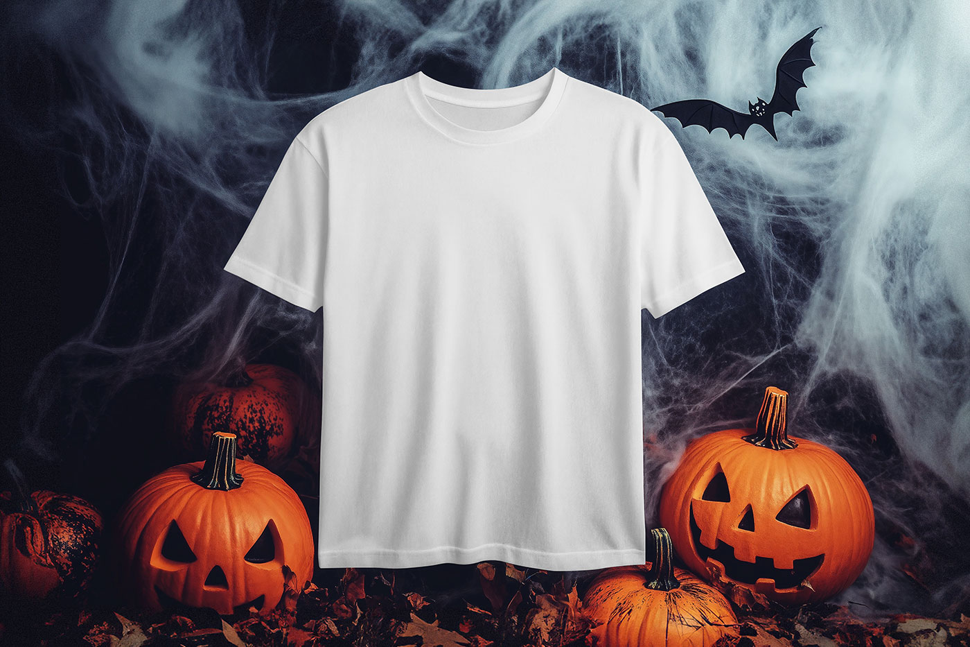 Free Halloween T-Shirt Mockup PSD Template