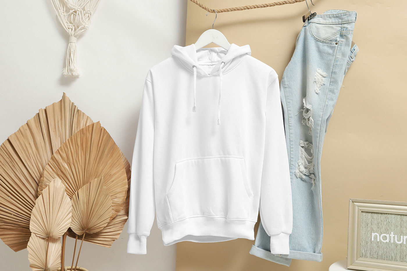 Free Hanging Hoodie Mockup PSD Template