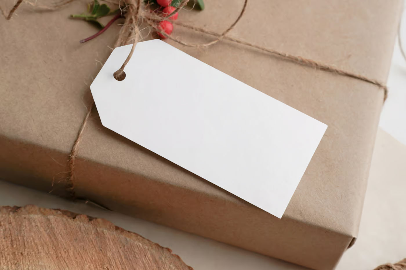Free Horizontal Label Mockup PSD Template