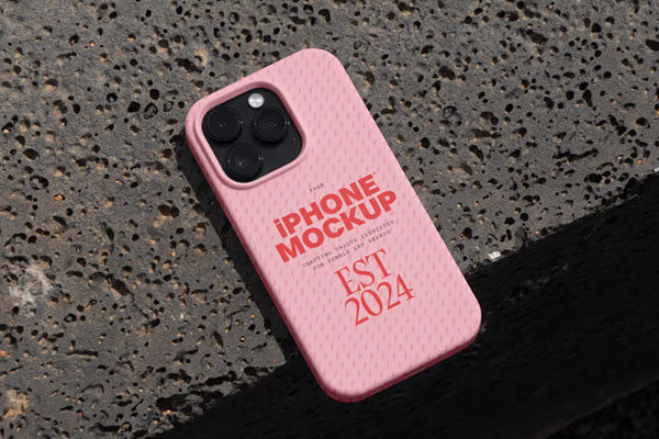 Free iPhone Case Mockup PSD Template