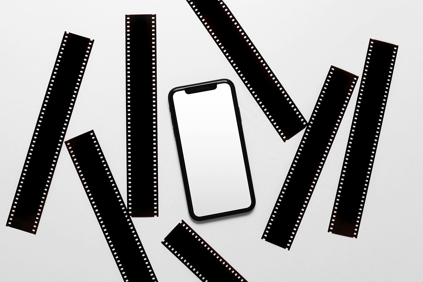 Free iPhone Screen Scene Mockup PSD Template
