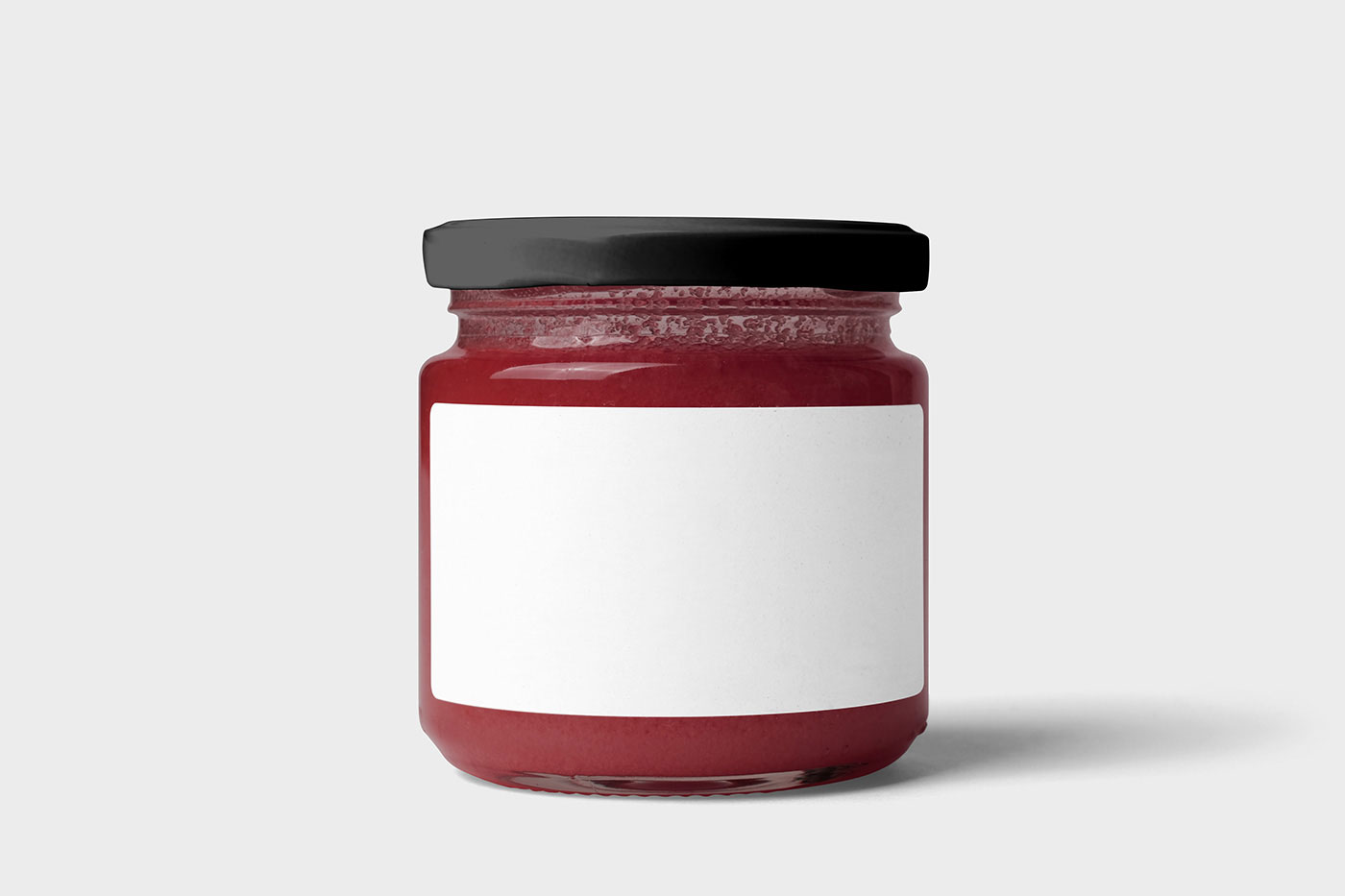 Free Jam Jar Label Mockup PSD Template