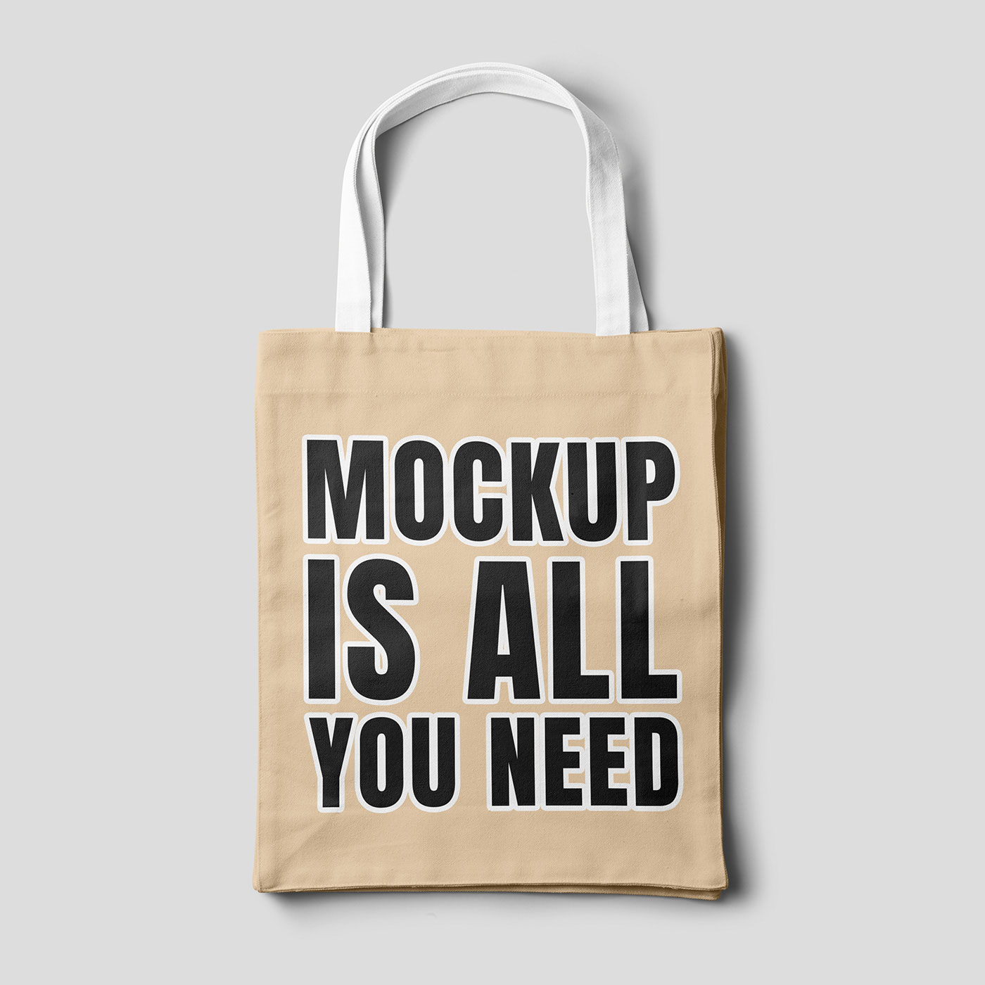 Free Lying Tote Bag Mockup PSD Template
