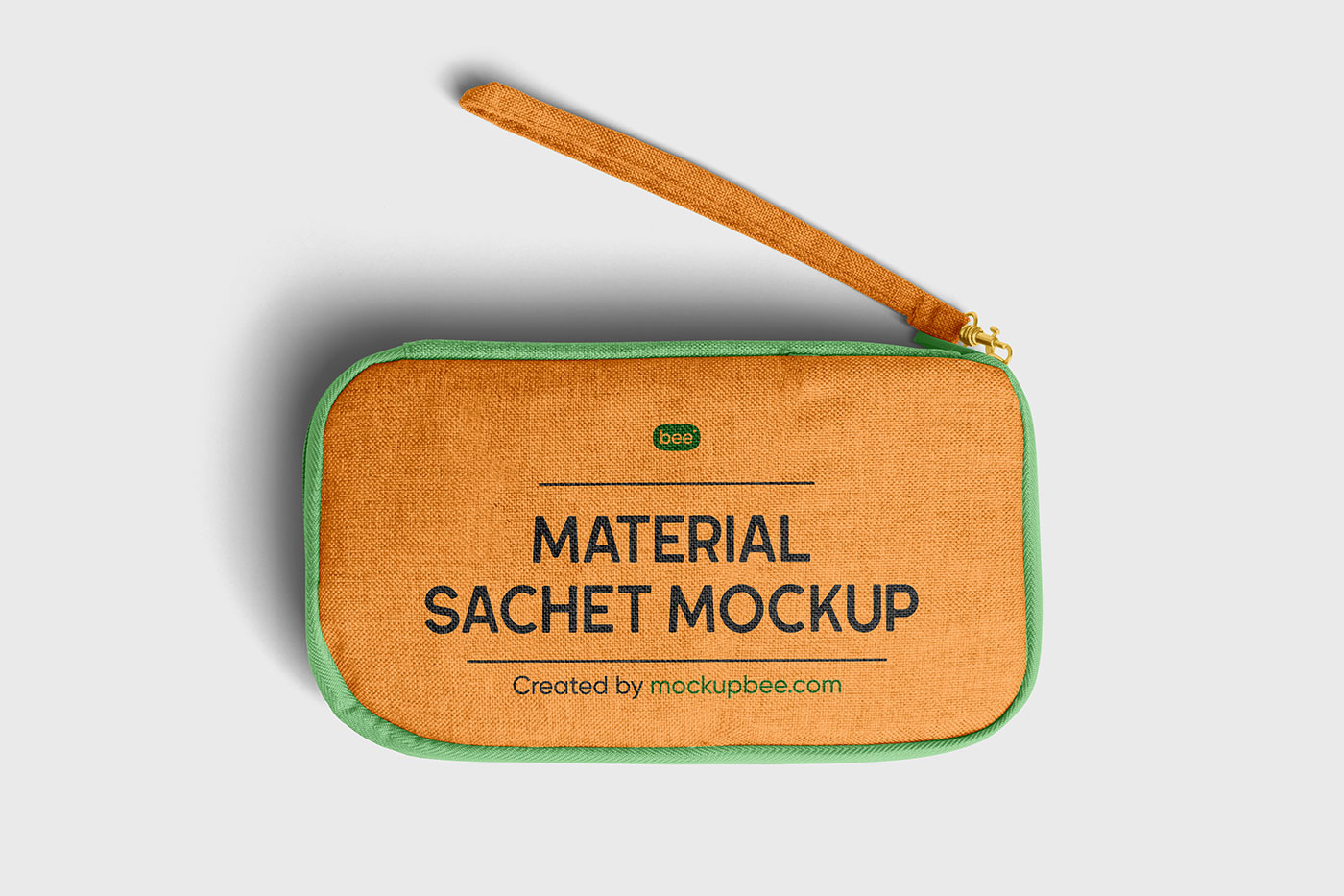 Free Material Sachet Mockup PSD Template