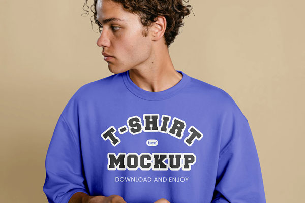Free Modern T-shirt Mockup PSD Template