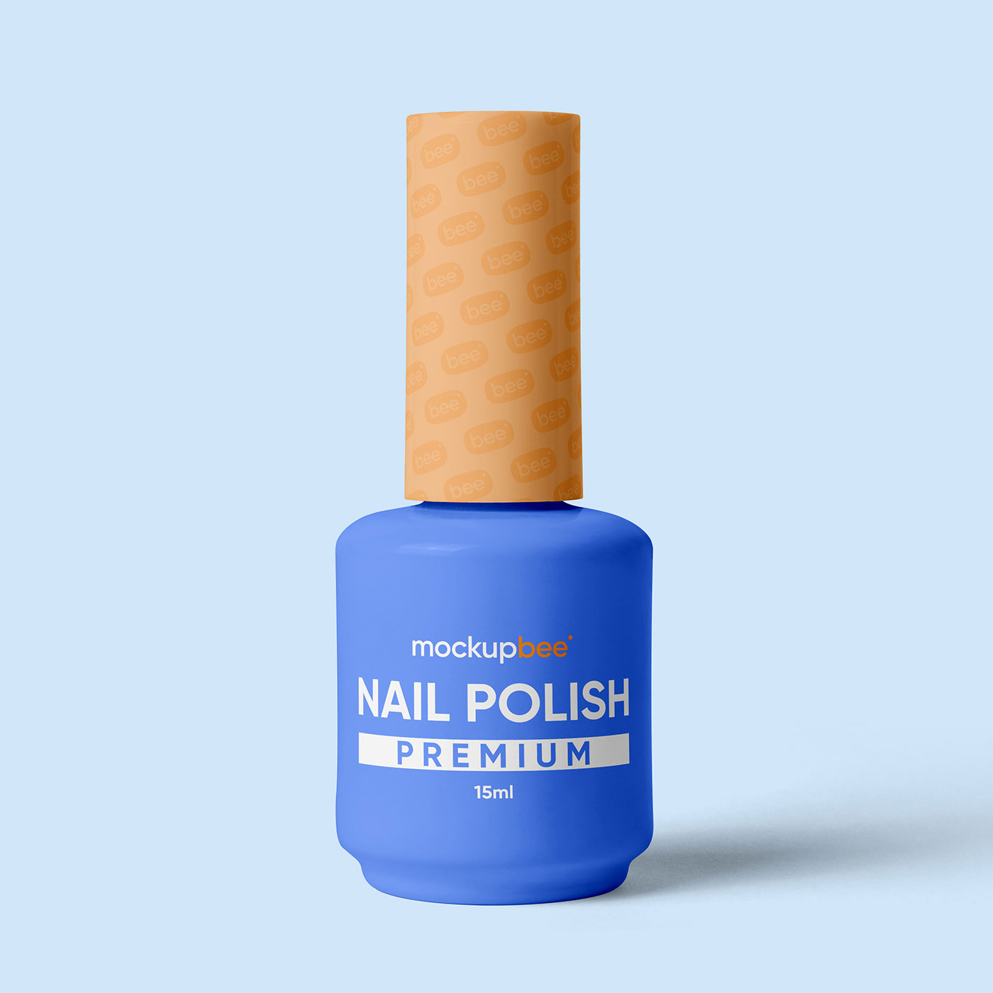 Free Nail Polish Bottle Mockup PSD Template