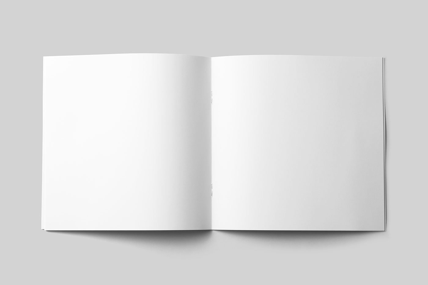 Free Open Square Magazine Mockup PSD Template