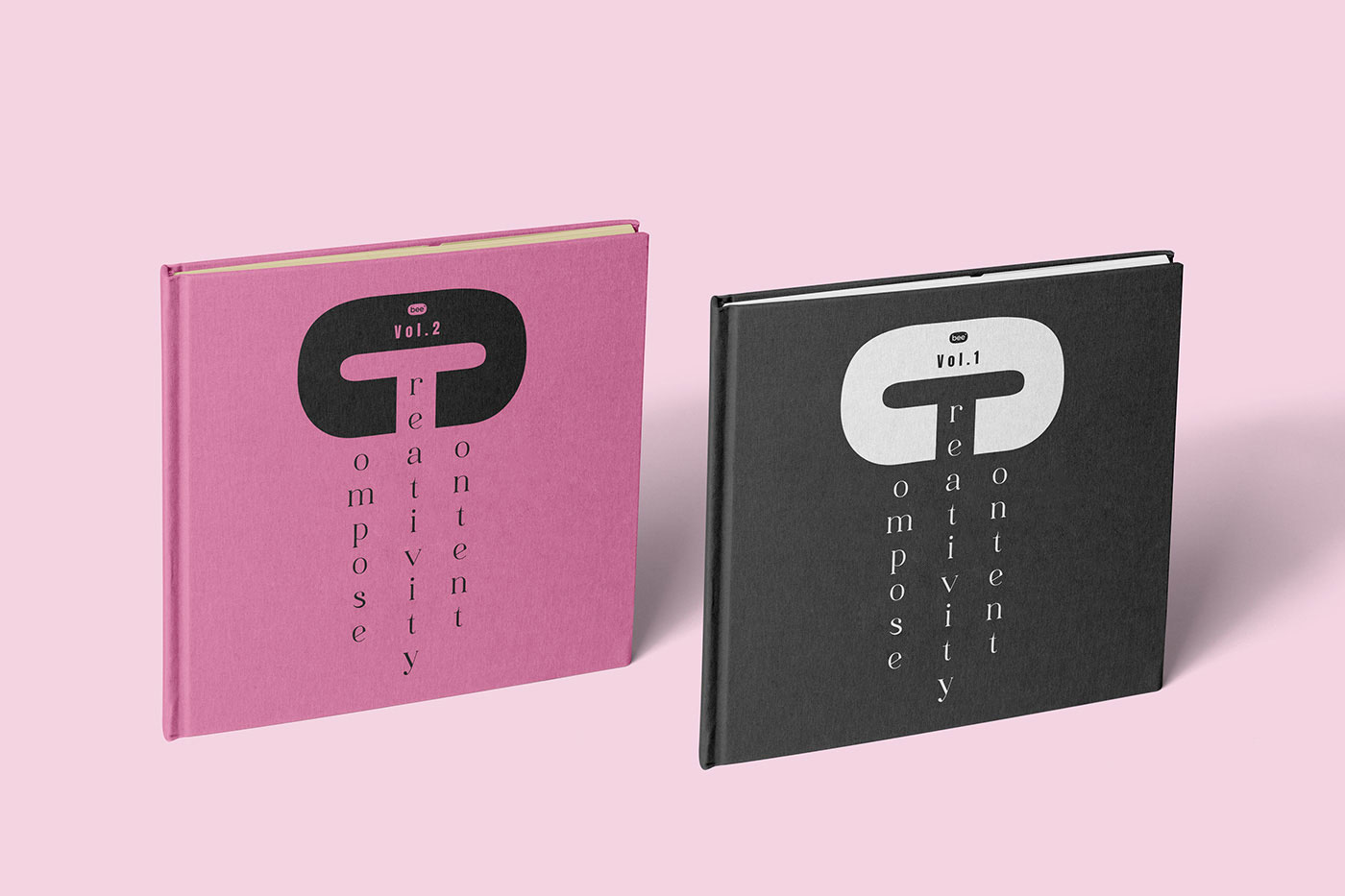 Free Perspective Square Book Mockups PSD Template