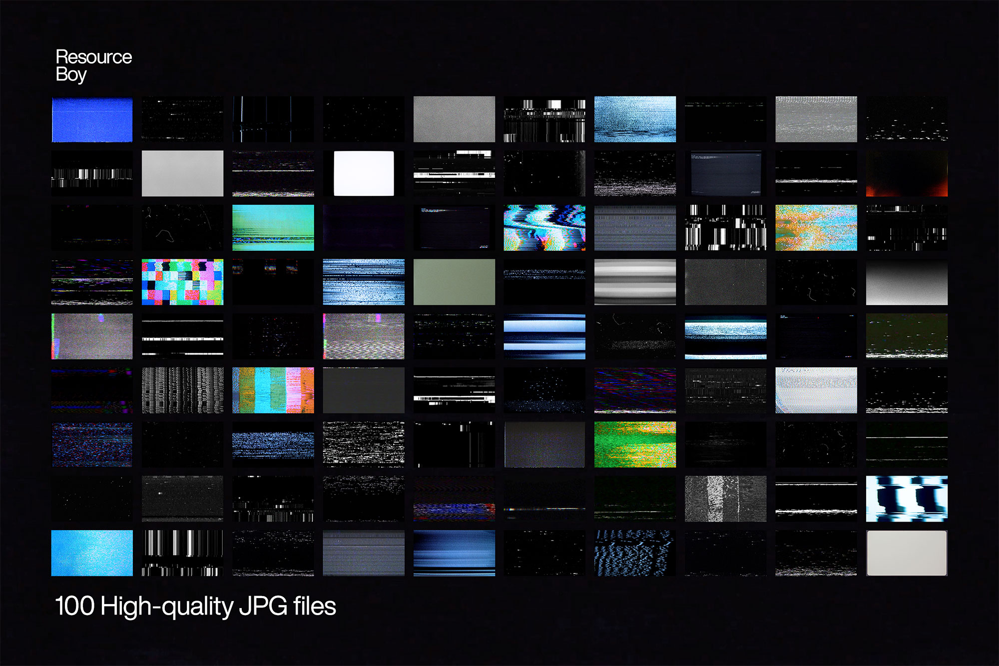100 Free VHS Textures / Overlays - Resource Boy