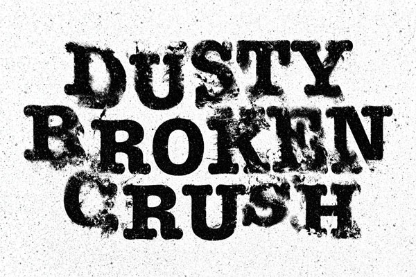 Free Broken Distort Text Effect PSD Template