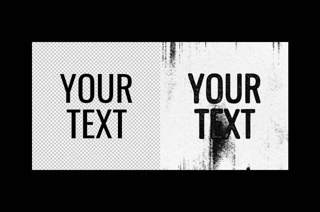 Grunge Print Text Effect preview