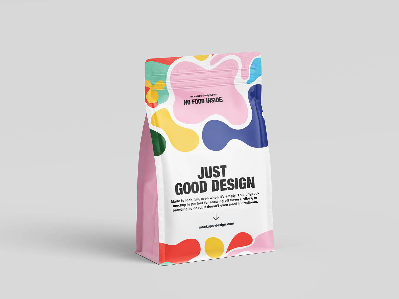 Free Minimal Doypack Mockup PSD Template
