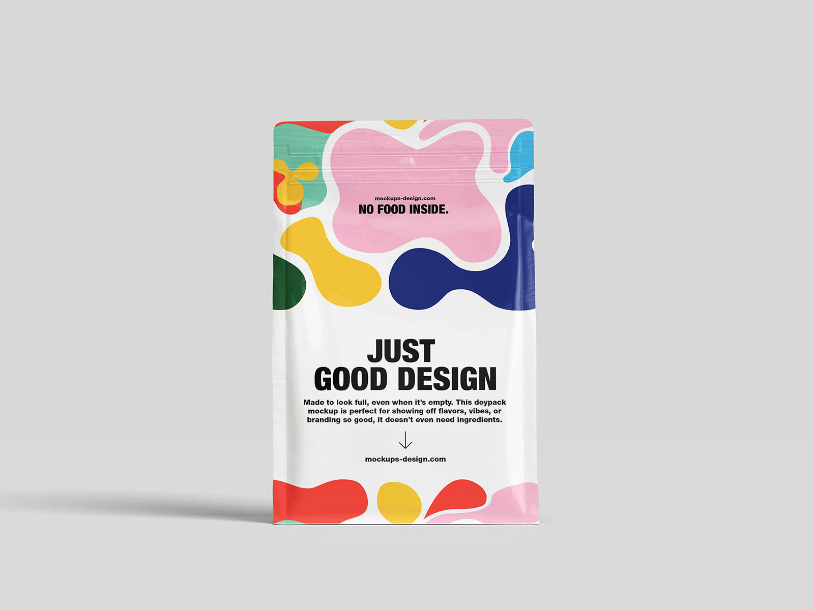 Free Minimal Doypack Mockup PSD Template
