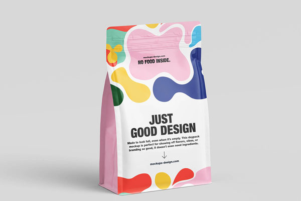 Free Minimal Doypack Mockup PSD Template