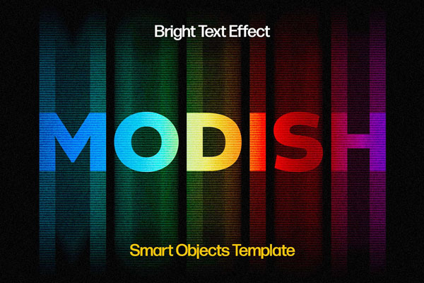 Free Motion Gradient Text Effect PSD Template