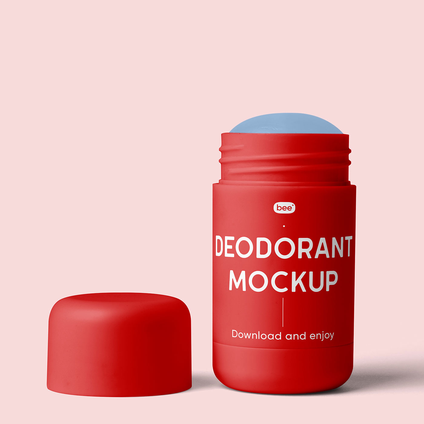 Free Open Deodorant Bottle Mockup PSD Template