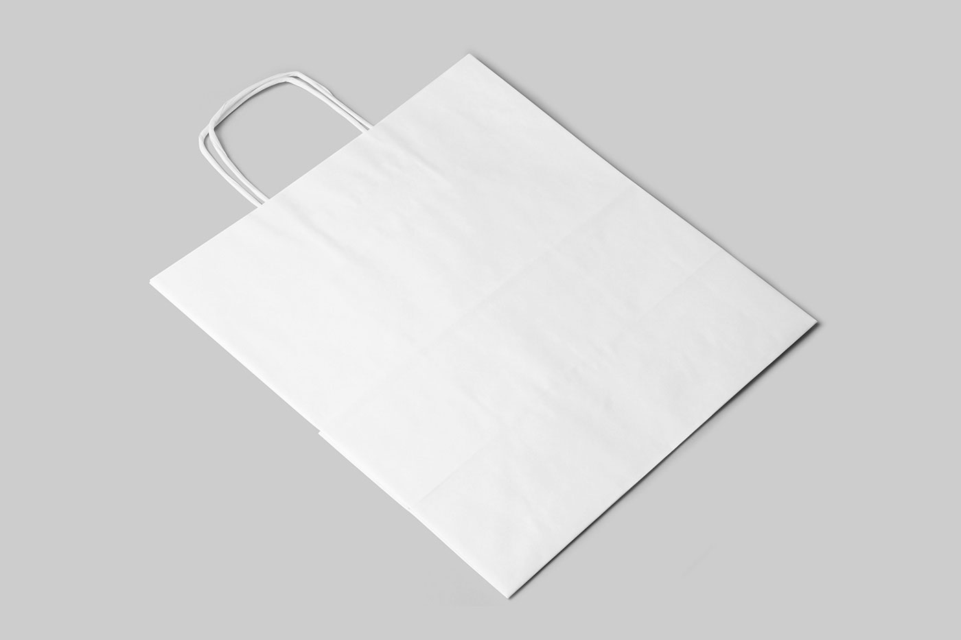 Free Paper Bag in Perspective Mockup PSD Template