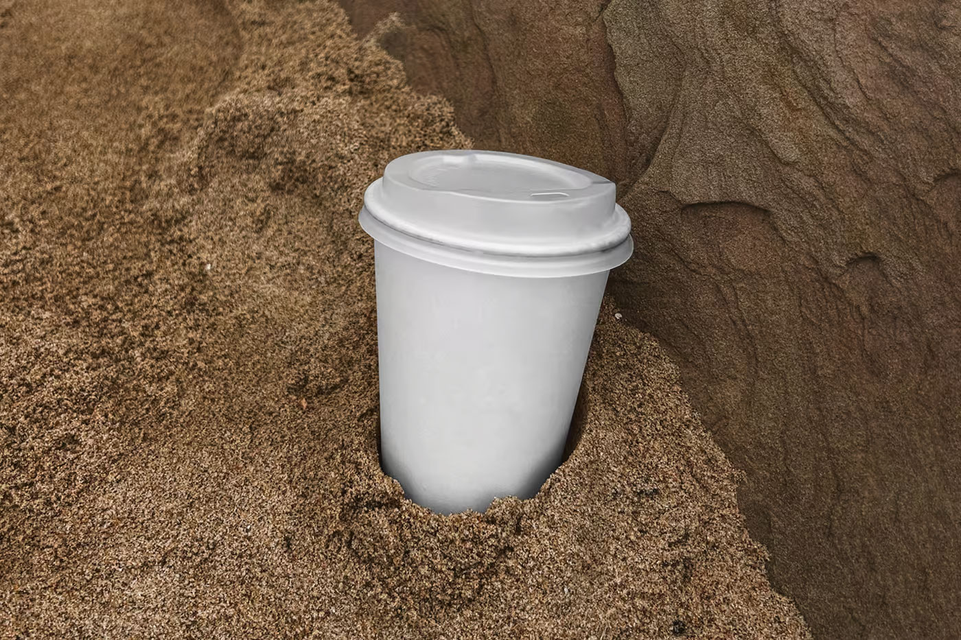 Free Paper Coffee Cup Mockup PSD Template