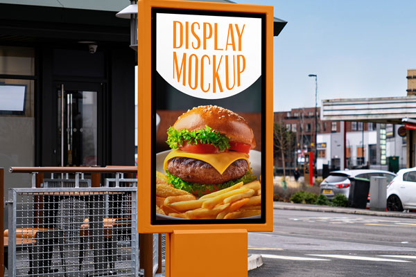 Free Perspective Citylight Mockup PSD Template