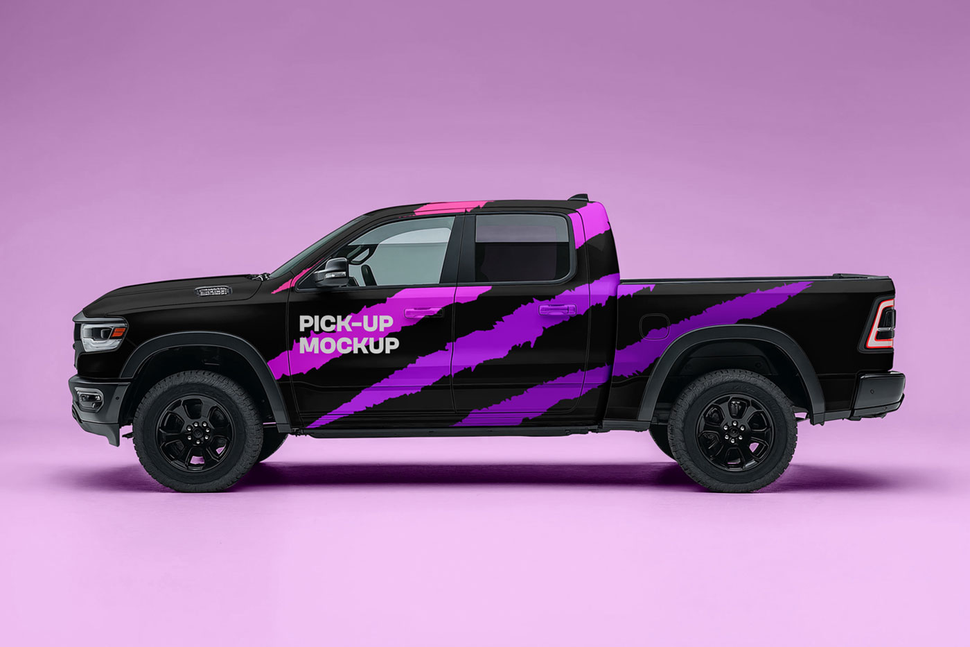 Free Pick Up Truck Mockup PSD Template
