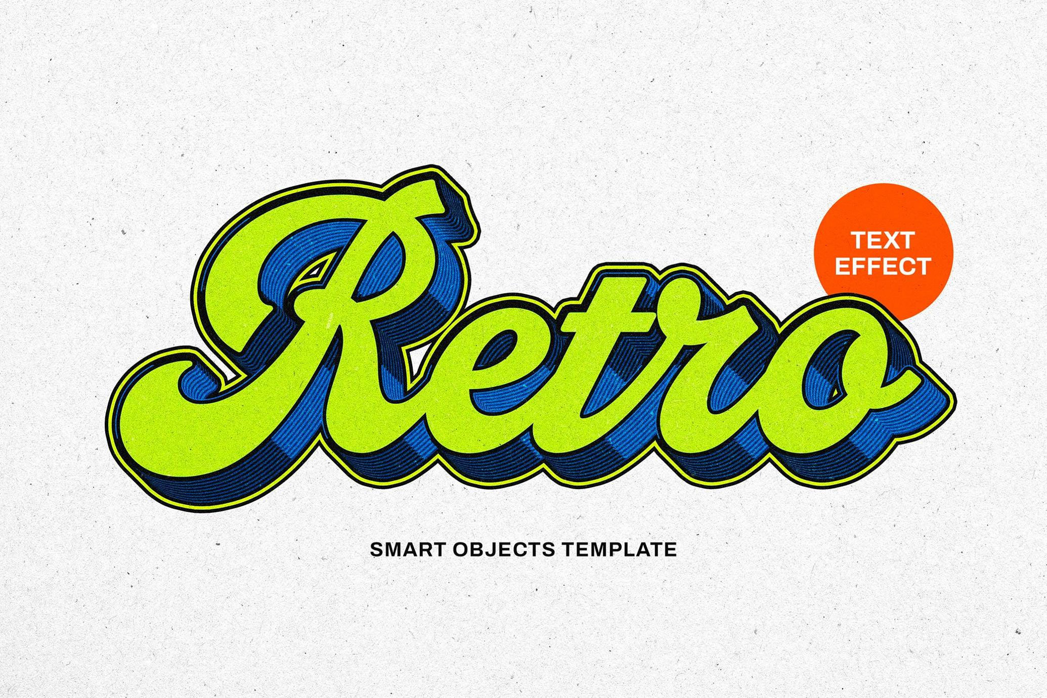 Free Retro Comic Text Effect / Logo Mockup PSD Template