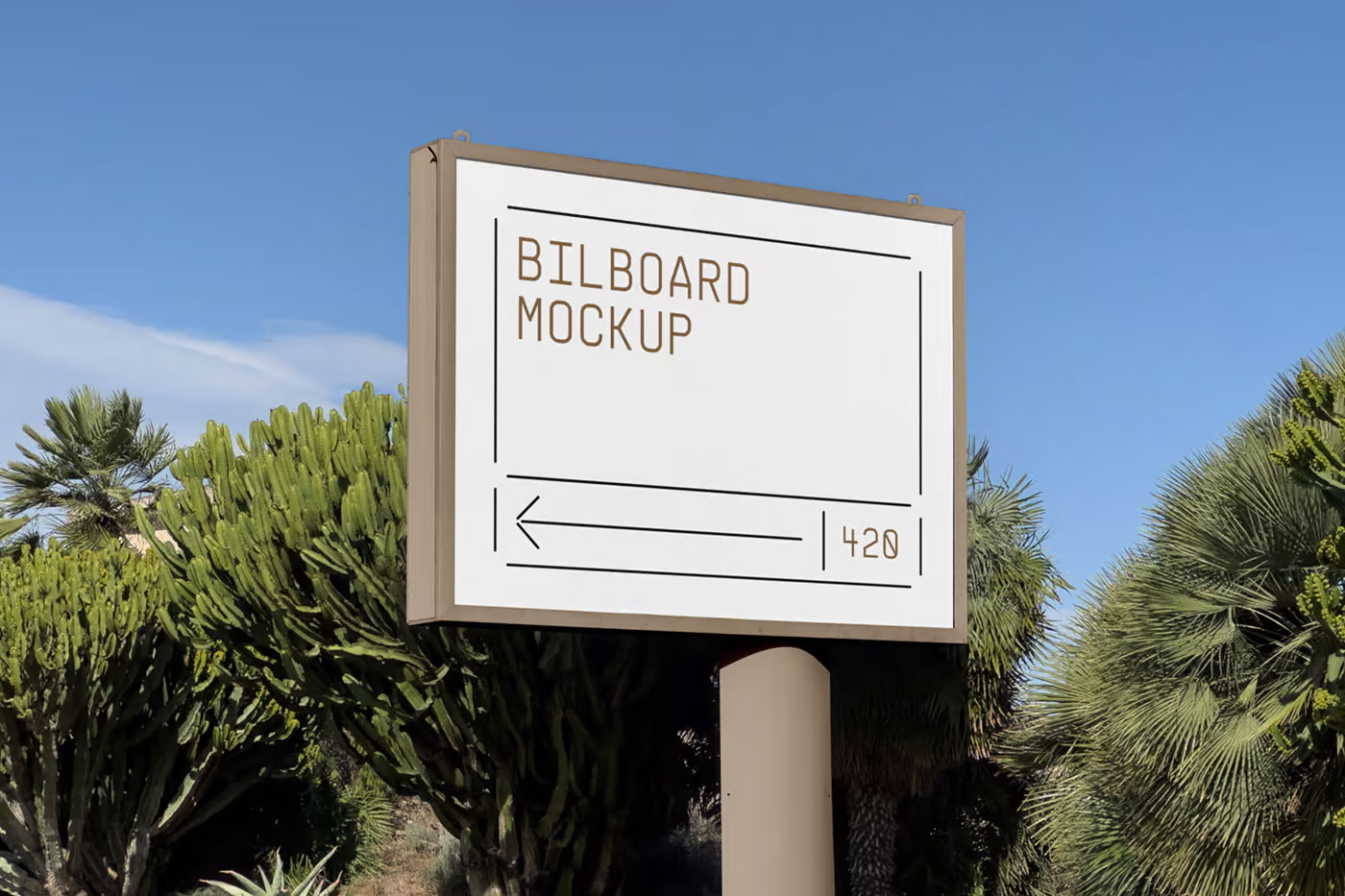 Free Small Billboard Mockup PSD Template