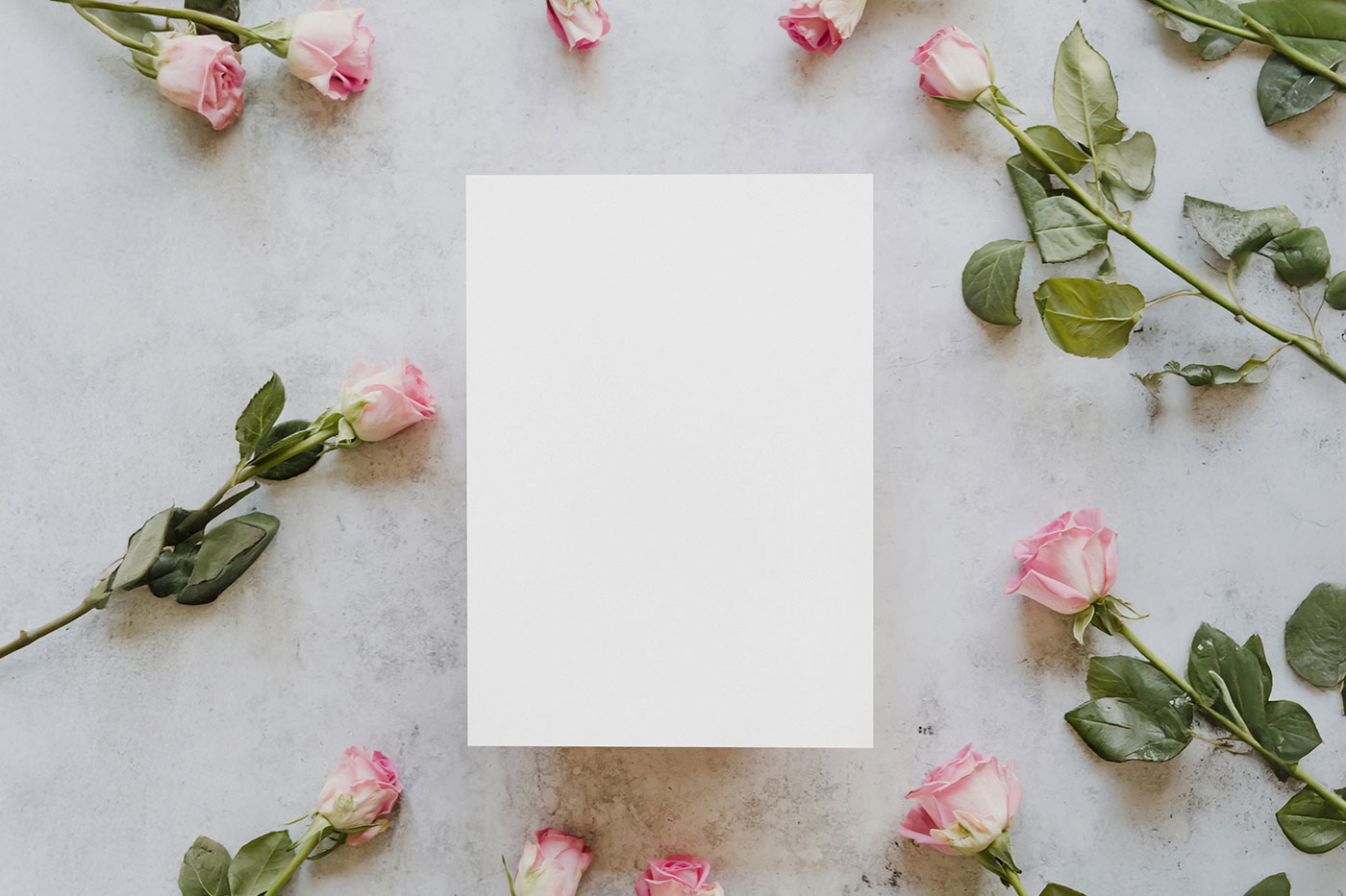 Free Valentines Day Card Mockup PSD Template