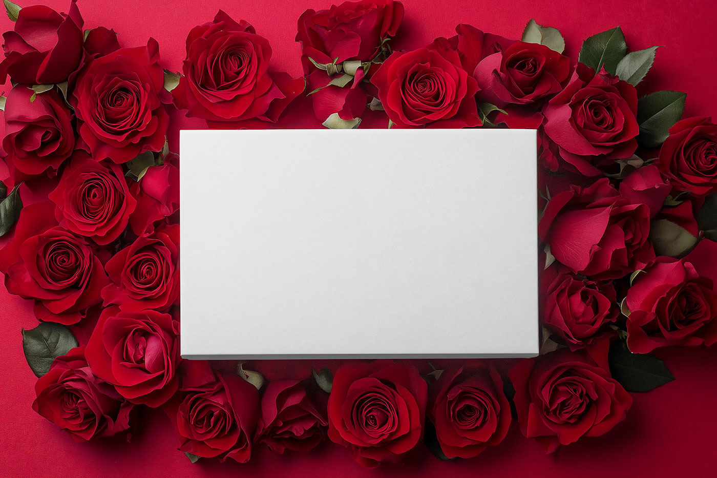 Free Valentines Day Gift Box Mockup PSD Template