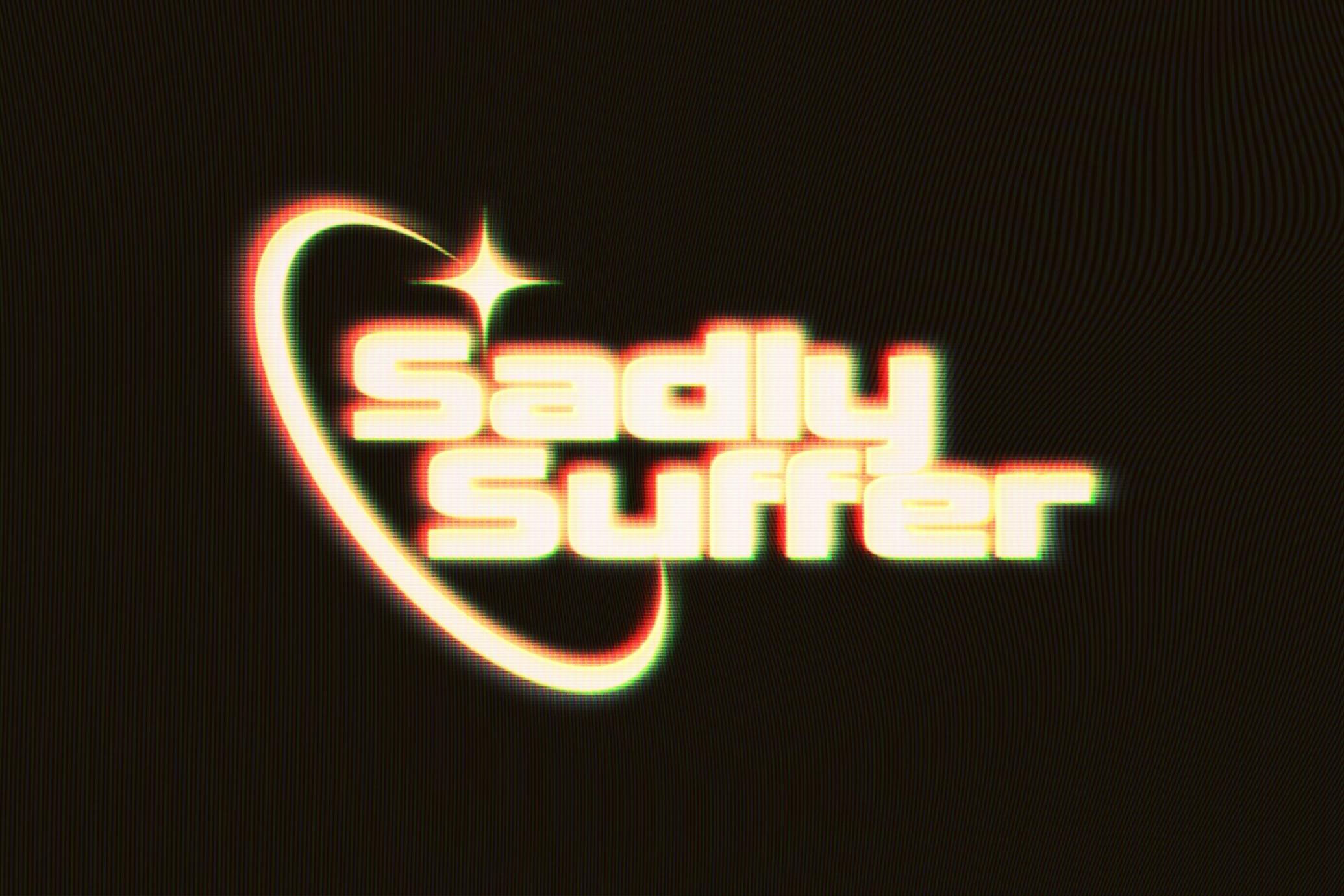 Free VHS Glowing Tape Text Effect / Logo Mockup PSD Template