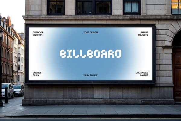 Free City Billboard Mockup PSD Template