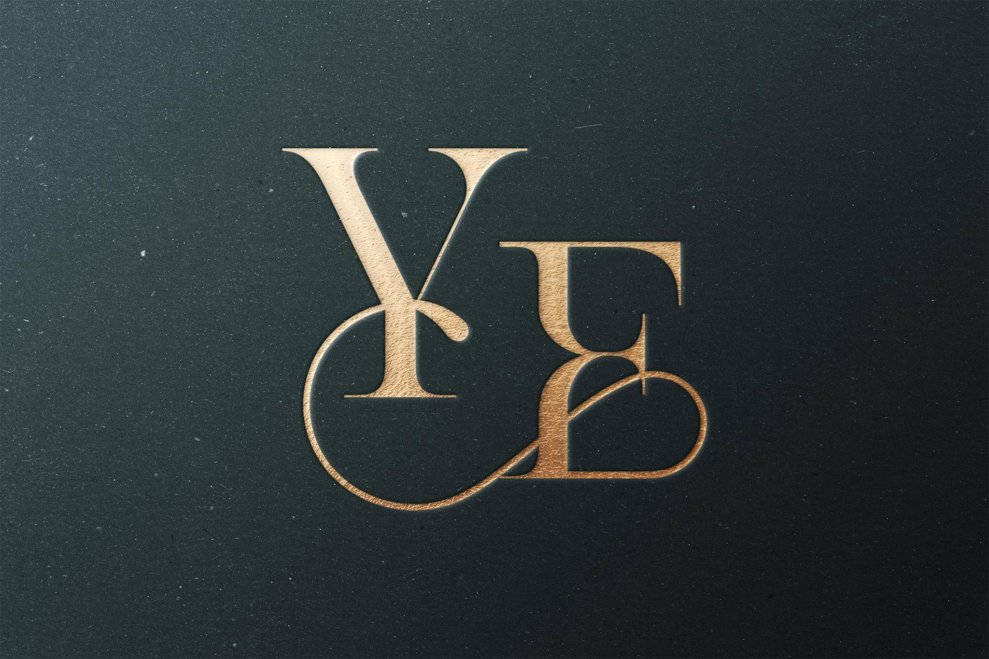 Gold Pressed Logo Mockup preview