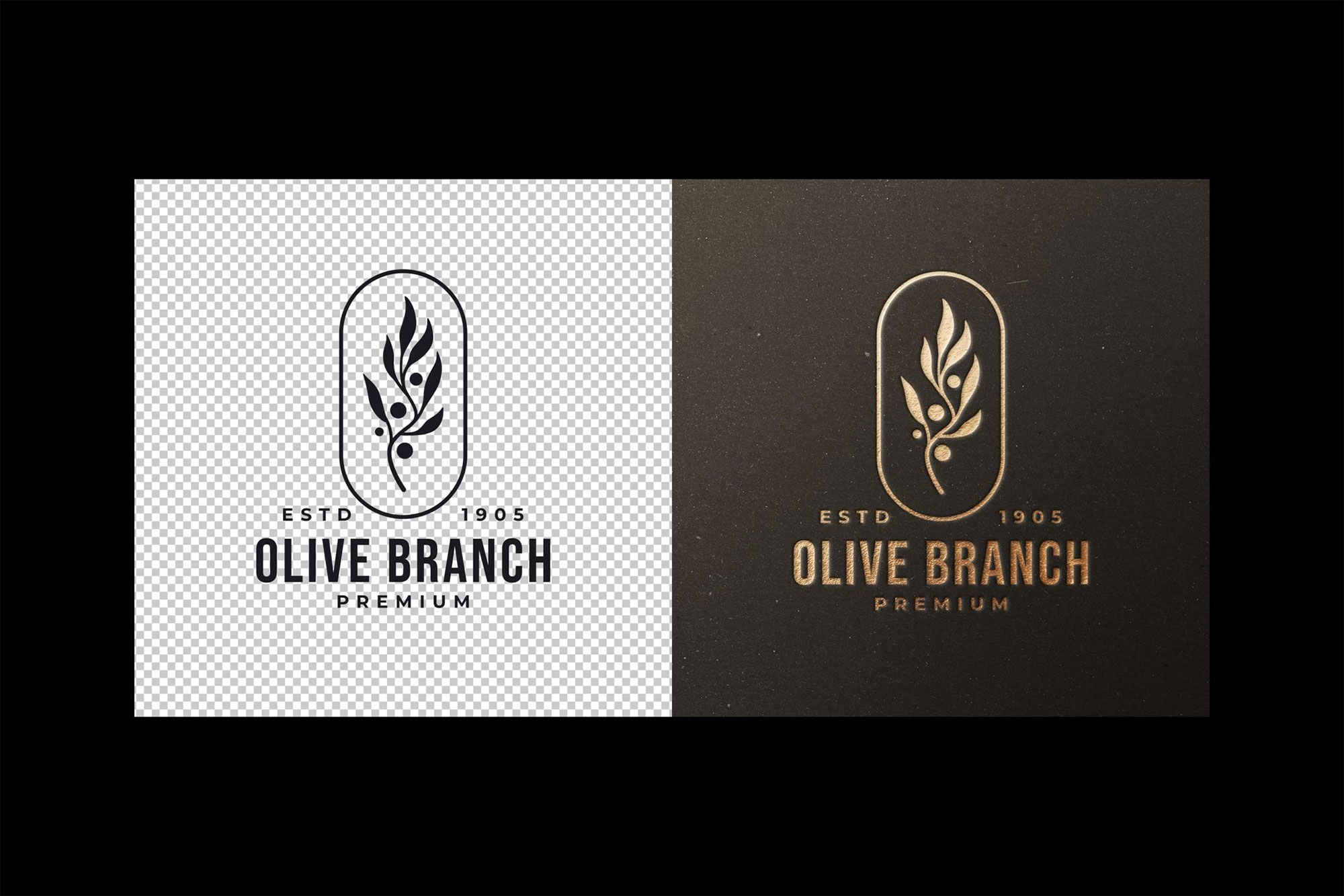 Gold Pressed Logo Mockup preview 2